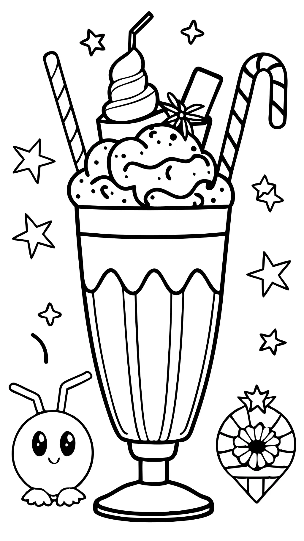 coloriages de milkshake